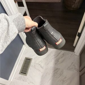 Hunter Charcoal Short Rain Boots